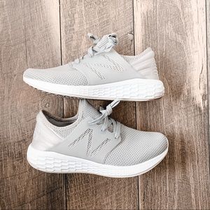 New Balance grey and white sneakers